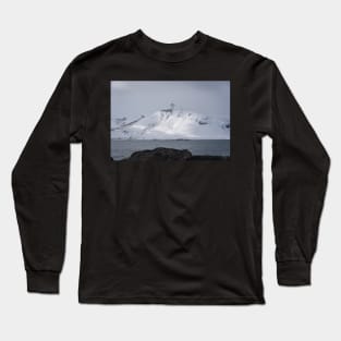 Mountain Covered in Snow in Iceland Photograph Long Sleeve T-Shirt